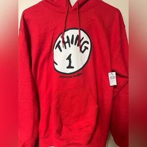 Universal Studios Red Hoodie - Thing 1 Design